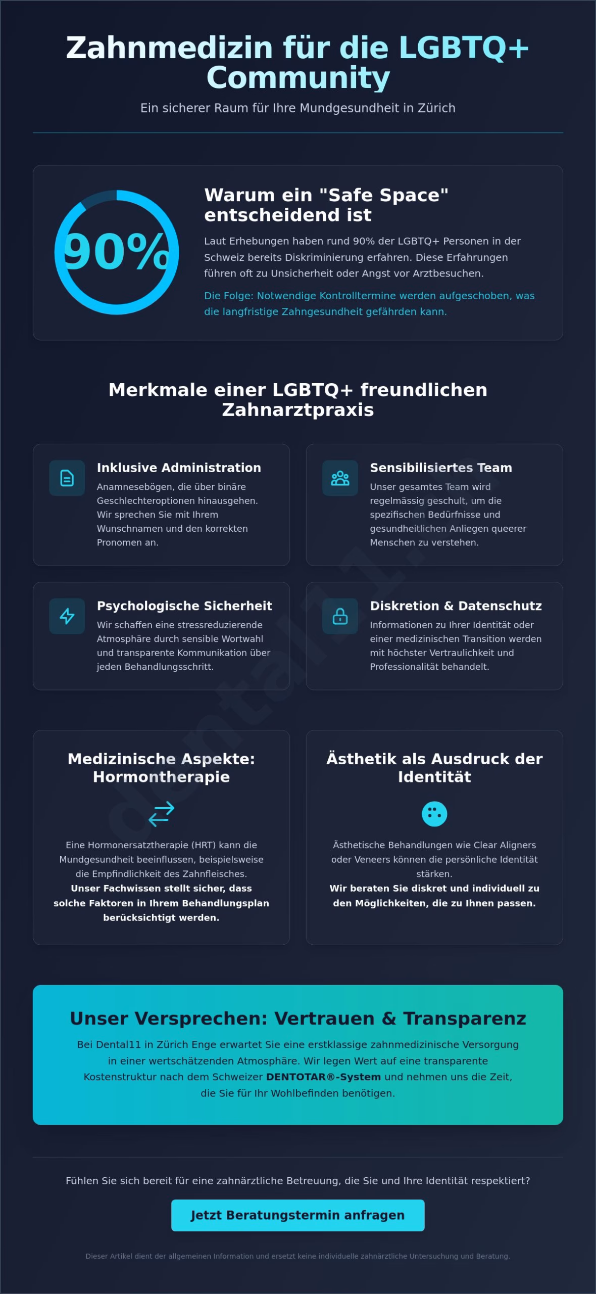 Zahnarzt für die LGBTQ+ Community in Zürich Enge